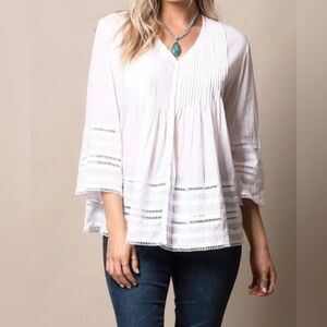 Roberta Roller Rabbit White Blouse S